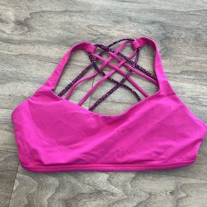 Lululemon pink sports bra 10